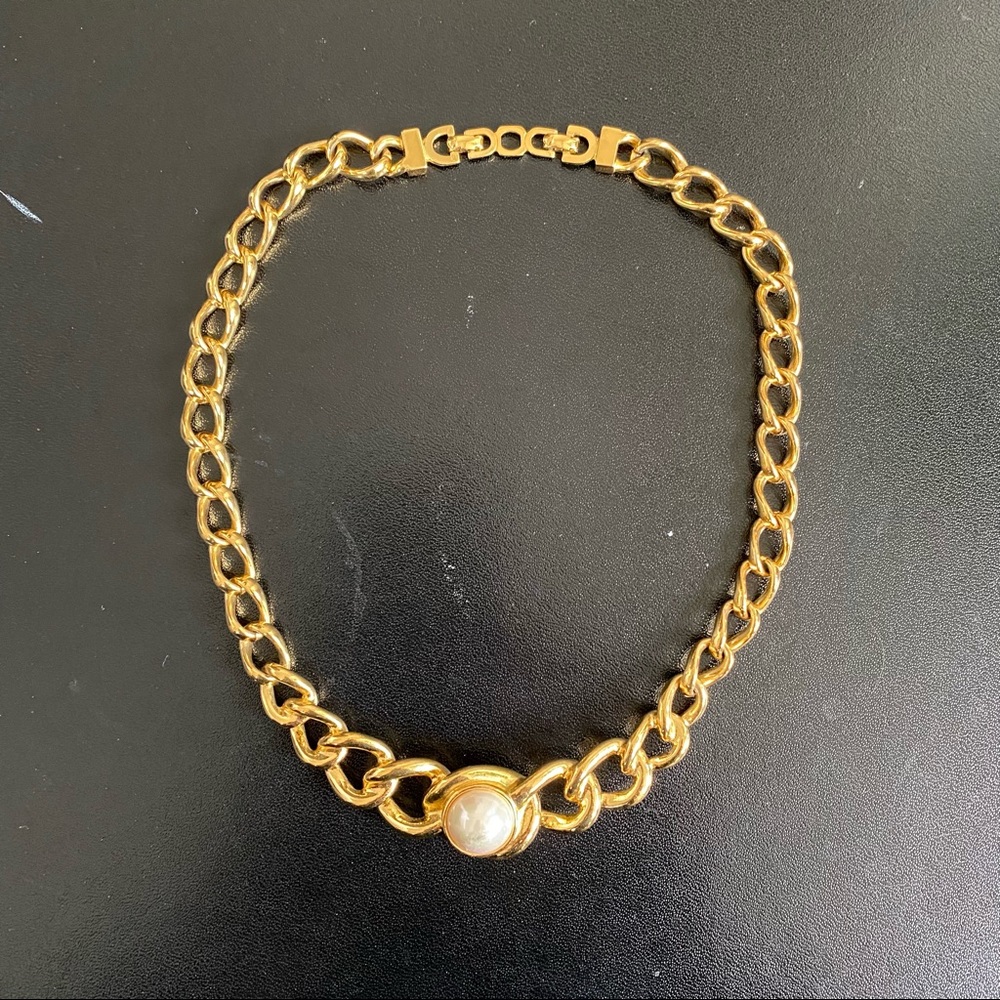 Vintage Dior Pearl Collar Necklace